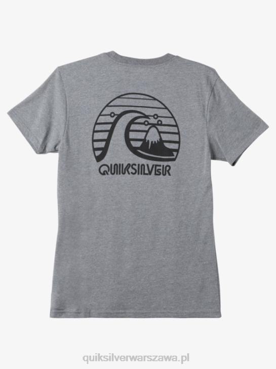 mężczyźni Quiksilver odważna koszulka z modą ruchu 4DBV1138 średni szary wrzos
