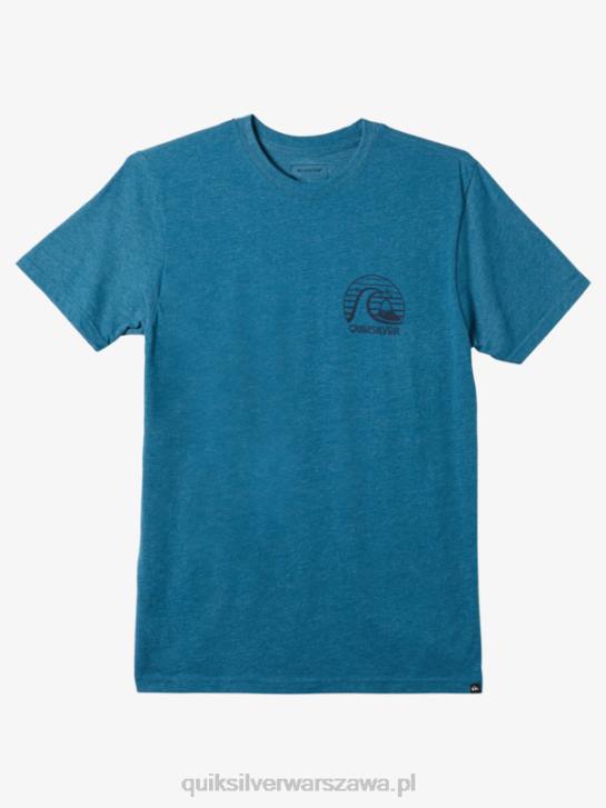mężczyźni Quiksilver odważna koszulka z modą ruchu 4DBV1139 marokański niebieski wrzos