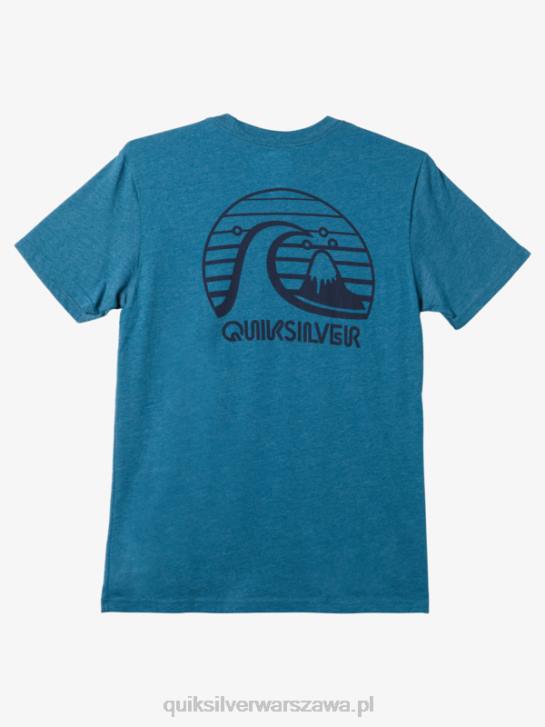mężczyźni Quiksilver odważna koszulka z modą ruchu 4DBV1139 marokański niebieski wrzos