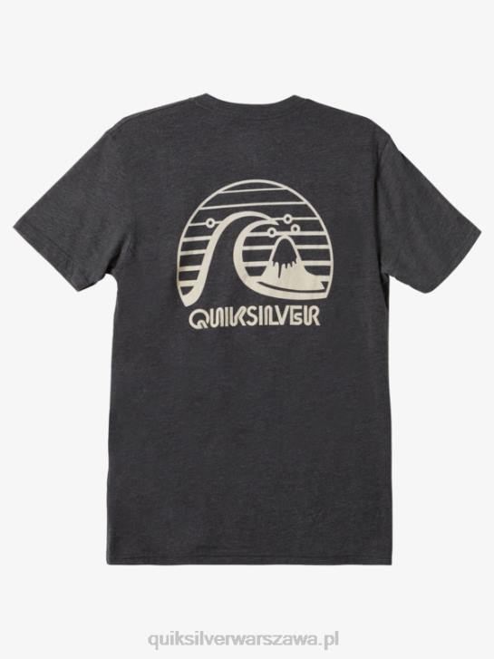 mężczyźni Quiksilver odważna koszulka z modą ruchu 4DBV1140 wrzos węglowy