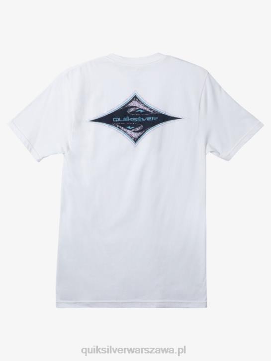 mężczyźni Quiksilver omni diamentowa koszulka 4DBV162 biały