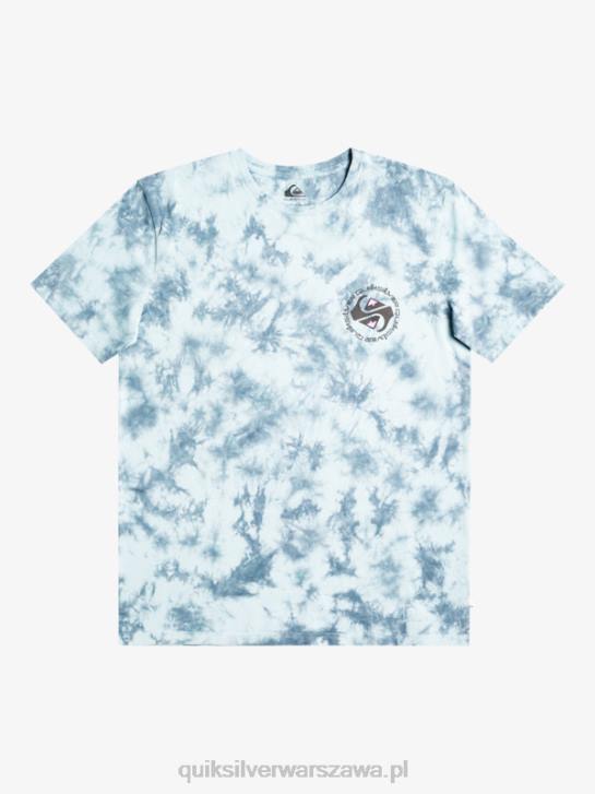 mężczyźni Quiksilver omni okrągła koszulka 4DBV1070 niebiański błękit