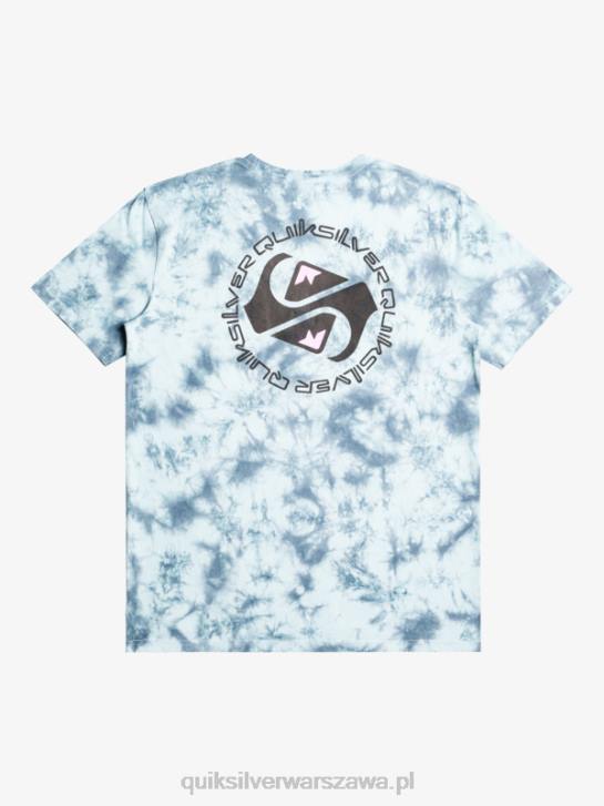 mężczyźni Quiksilver omni okrągła koszulka 4DBV1070 niebiański błękit