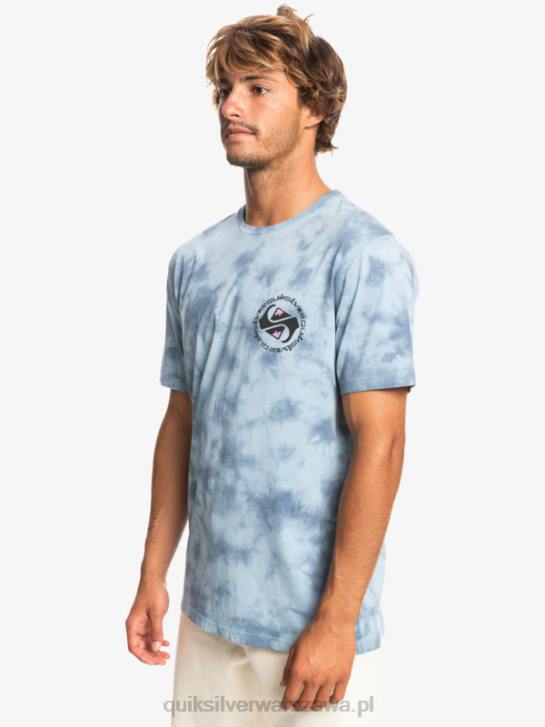 mężczyźni Quiksilver omni okrągła koszulka 4DBV1070 niebiański błękit