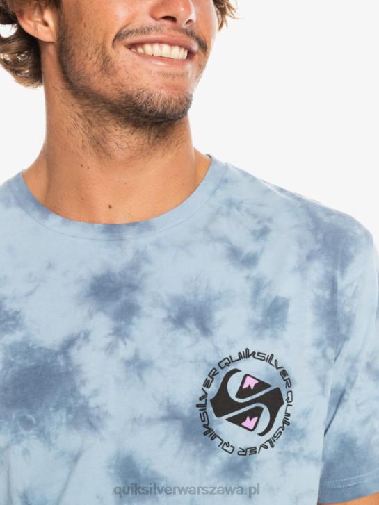 mężczyźni Quiksilver omni okrągła koszulka 4DBV1070 niebiański błękit