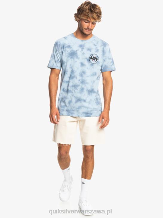 mężczyźni Quiksilver omni okrągła koszulka 4DBV1070 niebiański błękit