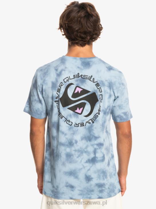 mężczyźni Quiksilver omni okrągła koszulka 4DBV1070 niebiański błękit