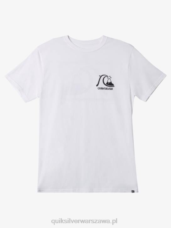 mężczyźni Quiksilver oryginalna koszulka 4DBV1067 biały
