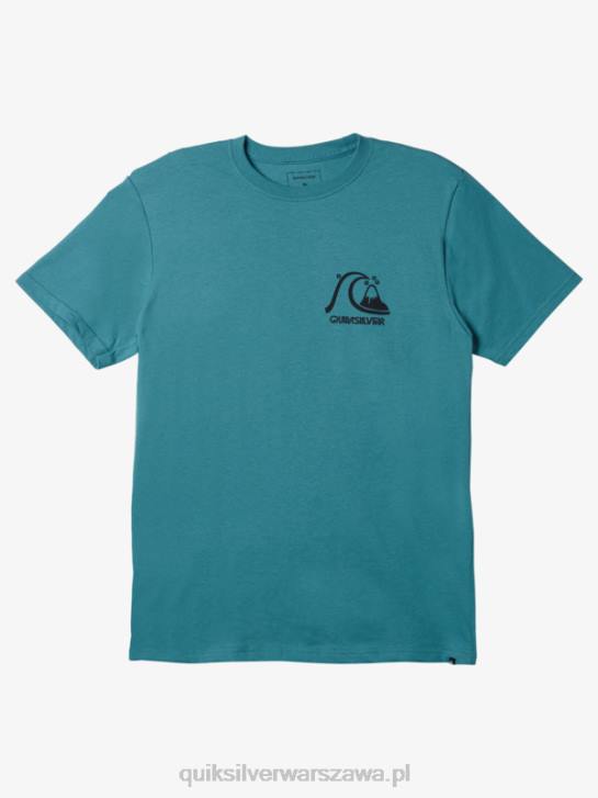 mężczyźni Quiksilver oryginalna koszulka 4DBV1068 bretoński niebieski