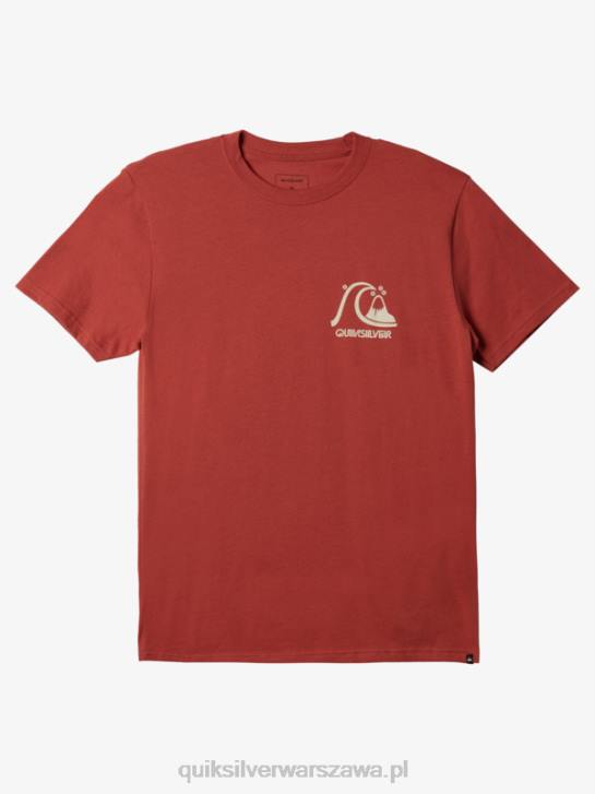mężczyźni Quiksilver oryginalna koszulka 4DBV1069 Marsala