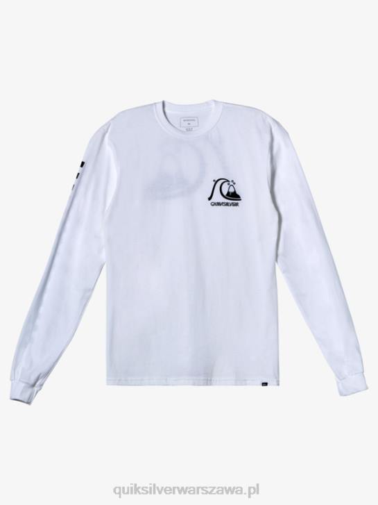 mężczyźni Quiksilver oryginalna koszulka ls 4DBV1001 biały