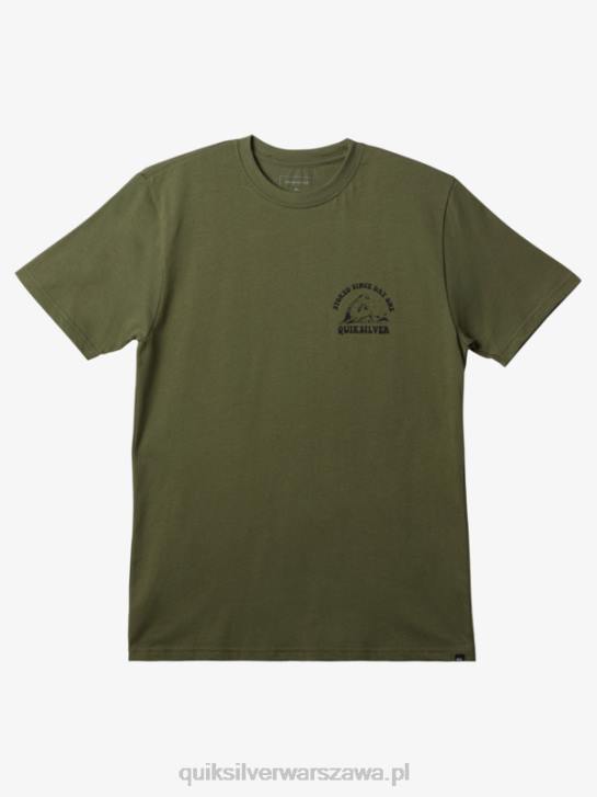 mężczyźni Quiksilver podekscytowany od pierwszego dnia t-shirt 4DBV231 czterolistna koniczyna