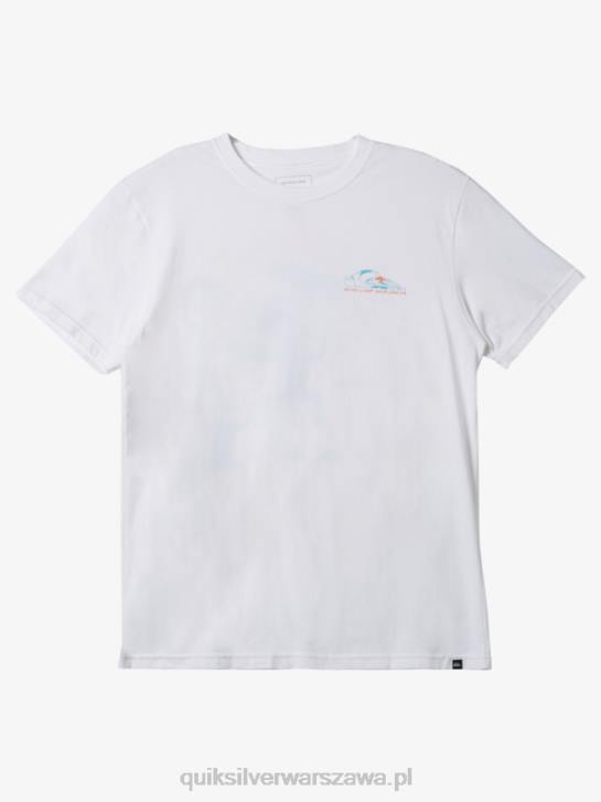 mężczyźni Quiksilver podkoszulek 4DBV576 biały
