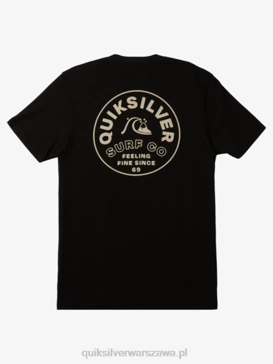 mężczyźni Quiksilver ponadczasowa koszulka typu spin 4DBV106 czarny
