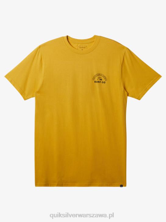 mężczyźni Quiksilver ponadczasowa koszulka typu spin 4DBV108 żółtko żółte