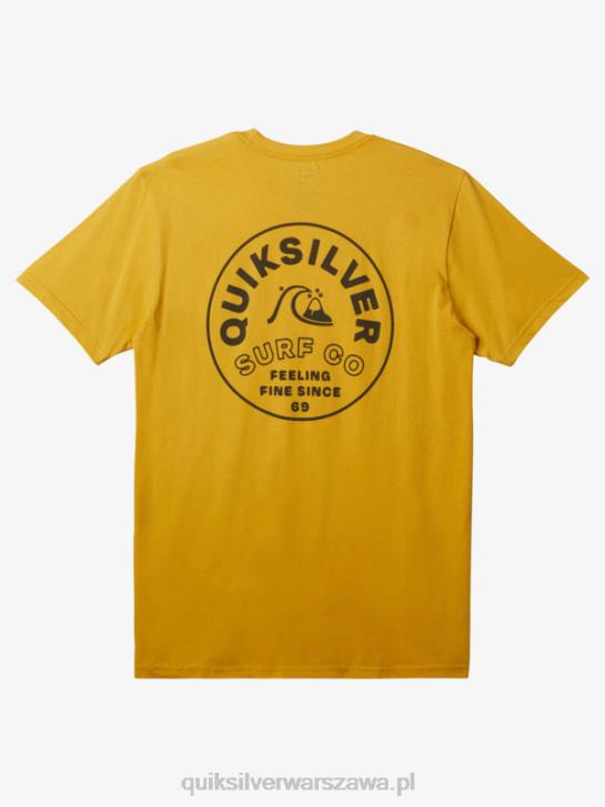 mężczyźni Quiksilver ponadczasowa koszulka typu spin 4DBV108 żółtko żółte