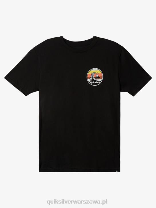 mężczyźni Quiksilver port zawinięcia t-shirt 4DBV1511 czarny