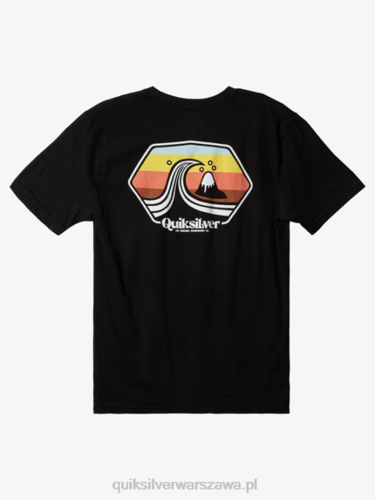 mężczyźni Quiksilver port zawinięcia t-shirt 4DBV1511 czarny