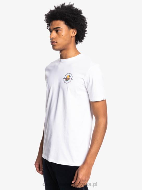 mężczyźni Quiksilver poza drogą - koszulka 4DBV1819 biały