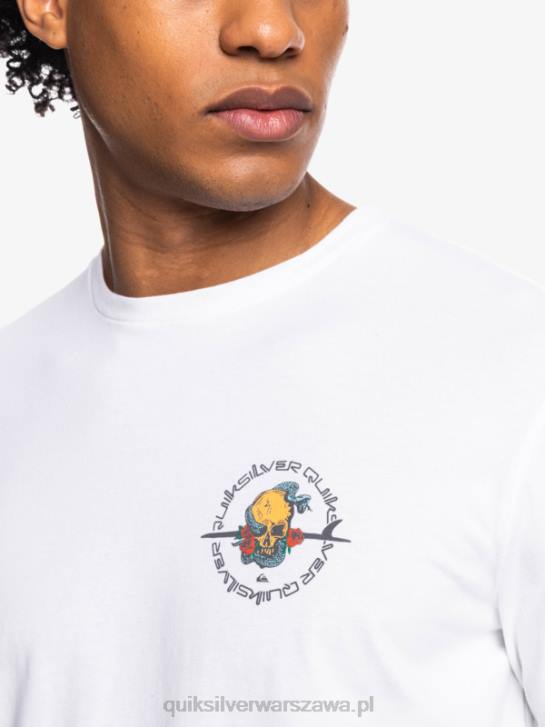 mężczyźni Quiksilver poza drogą - koszulka 4DBV1819 biały
