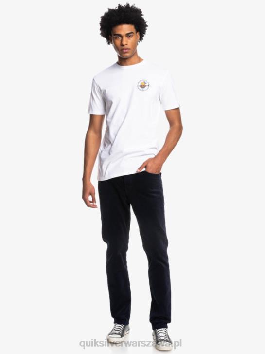 mężczyźni Quiksilver poza drogą - koszulka 4DBV1819 biały