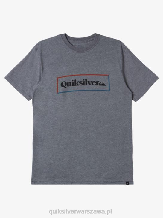 mężczyźni Quiksilver prosta koszulka z zamkiem 4DBV1165 średni szary wrzos