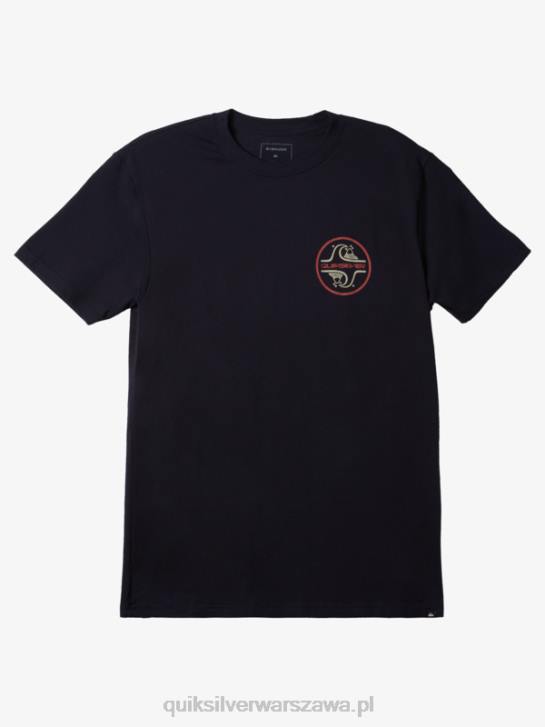 mężczyźni Quiksilver rdzeń bubble t-shirt 4DBV1025 granatowa marynarka