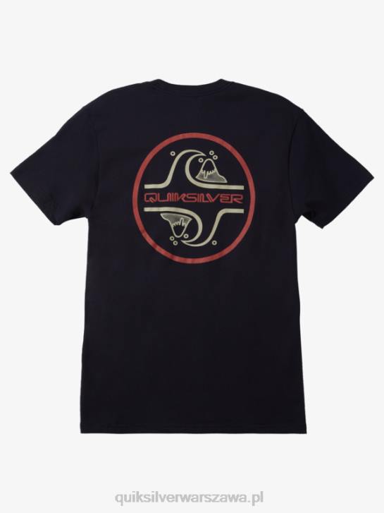 mężczyźni Quiksilver rdzeń bubble t-shirt 4DBV1025 granatowa marynarka