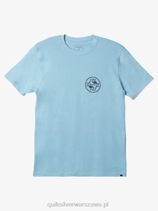 mężczyźni Quiksilver rdzeń bubble t-shirt 4DBV1026 niebieskie niebo
