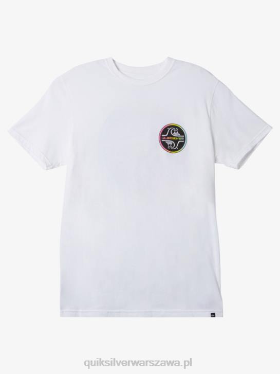 mężczyźni Quiksilver rdzeń bubble t-shirt 4DBV1027 biały