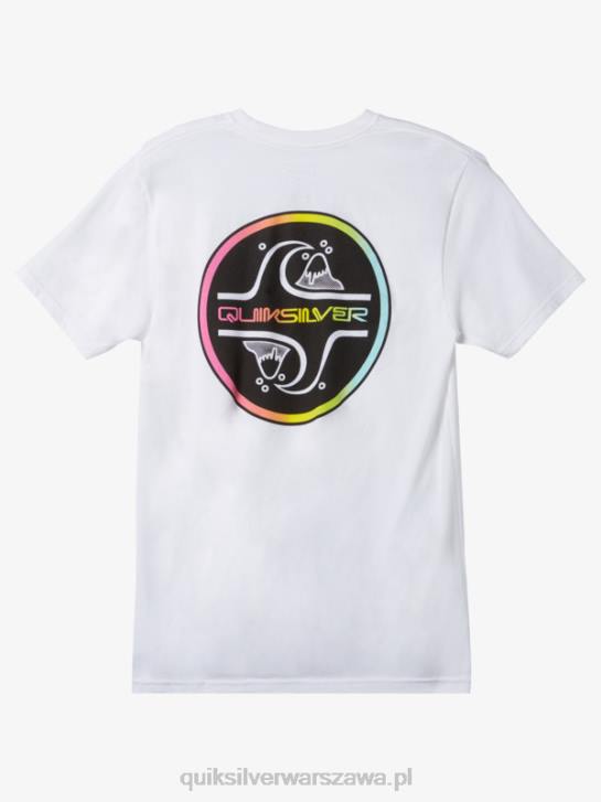 mężczyźni Quiksilver rdzeń bubble t-shirt 4DBV1027 biały