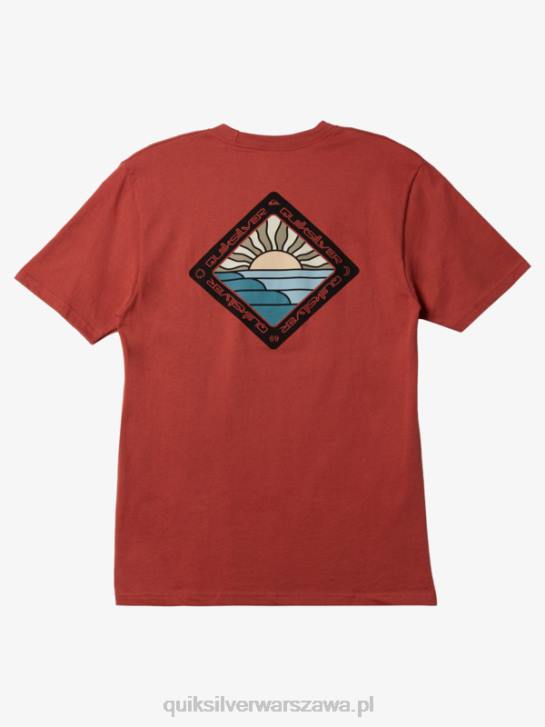 mężczyźni Quiksilver sceniczna koszulka podróżnicza 4DBV1145 Marsala
