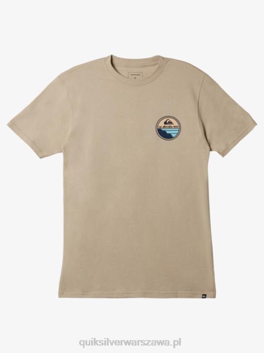mężczyźni Quiksilver sceniczna koszulka podróżnicza 4DBV1146 szarobrązowy plac