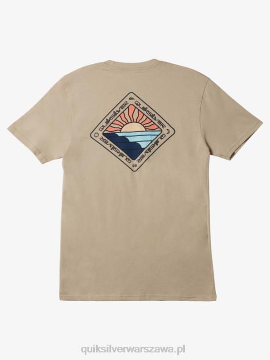 mężczyźni Quiksilver sceniczna koszulka podróżnicza 4DBV1146 szarobrązowy plac