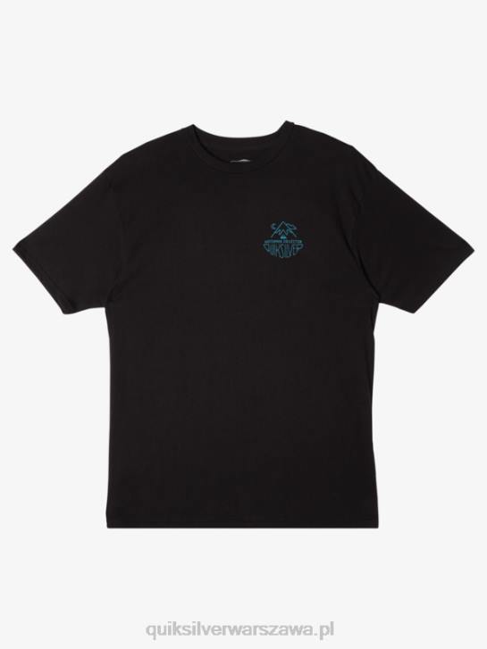 mężczyźni Quiksilver t-shirt Waterman Outdoor Livin 4DBV56 czarny