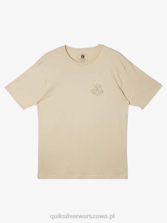 mężczyźni Quiksilver t-shirt Waterman Outdoor Livin 4DBV57 brązowy ryż