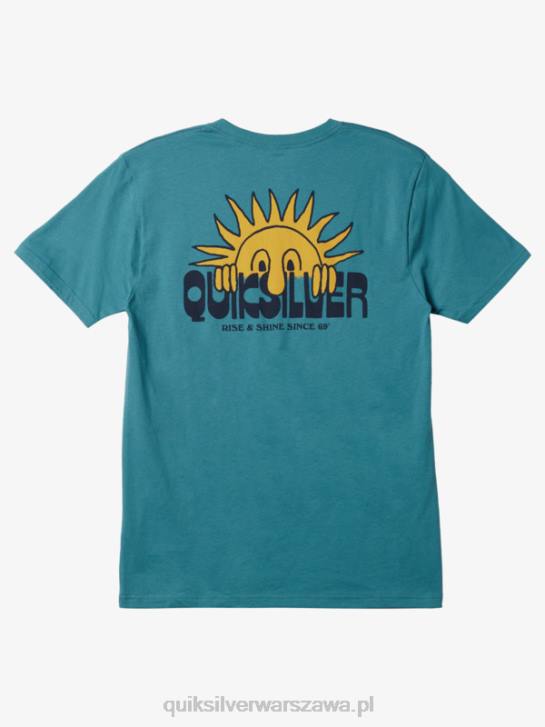 mężczyźni Quiksilver t-shirt wznieś się i zabłyśnij 4DBV1117 bretoński niebieski