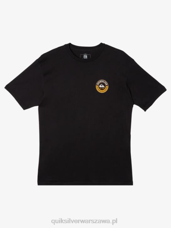 mężczyźni Quiksilver t-shirt z rekinem wodnym 4DBV40 czarny