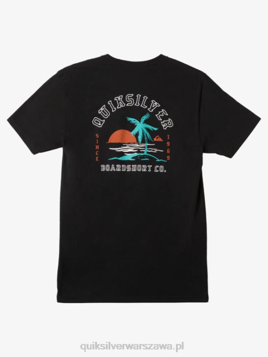 mężczyźni Quiksilver w końcu sam t-shirt 4DBV1163 czarny
