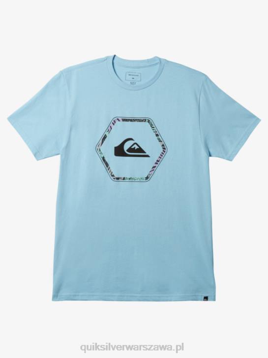mężczyźni Quiksilver w kształty t-shirt 4DBV1236 niebieskie niebo