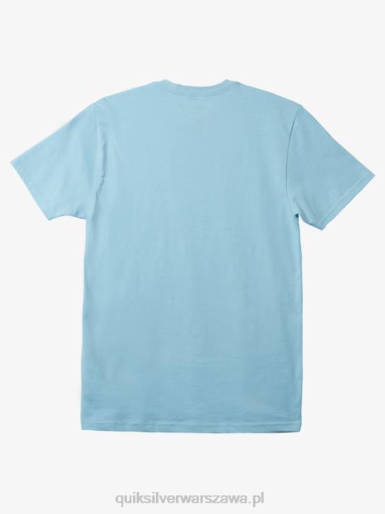 mężczyźni Quiksilver w kształty t-shirt 4DBV1236 niebieskie niebo