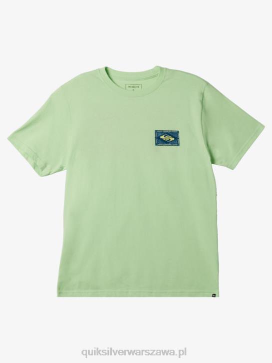 mężczyźni Quiksilver wibrująca koszulka 4DBV178 rajska zieleń