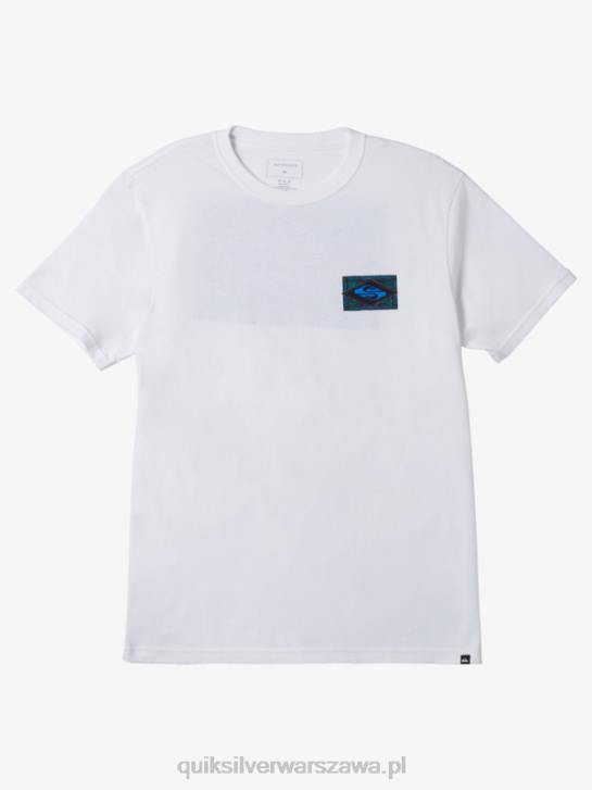 mężczyźni Quiksilver wibrująca koszulka 4DBV179 biały