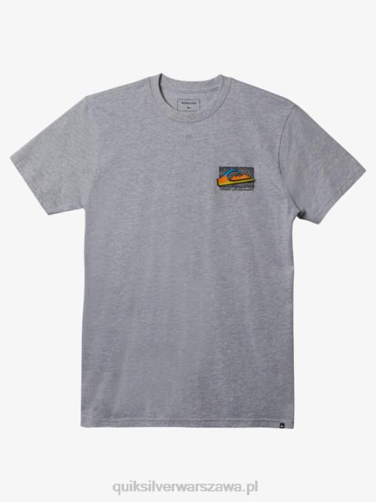 mężczyźni Quiksilver wyblakły t-shirt w stylu retro 4DBV1111 atletyczny wrzos