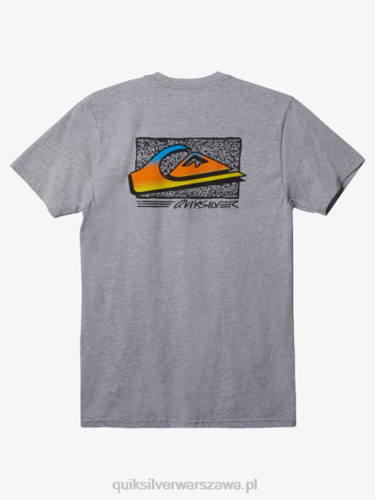 mężczyźni Quiksilver wyblakły t-shirt w stylu retro 4DBV1111 atletyczny wrzos
