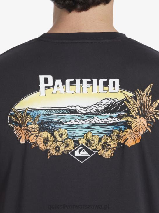 mężczyźni Quiksilver x Pacifico T-shirt z klimatem scenicznym 4DBV10 asfalt