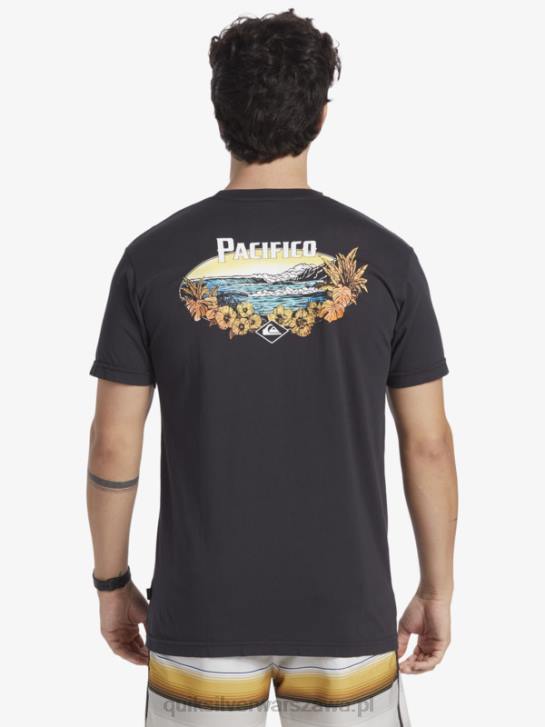mężczyźni Quiksilver x Pacifico T-shirt z klimatem scenicznym 4DBV10 asfalt
