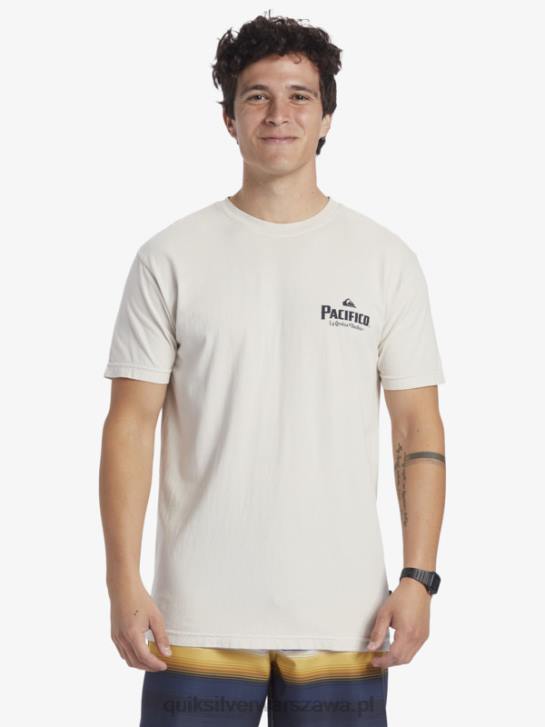 mężczyźni Quiksilver x Pacifico T-shirt z klimatem scenicznym 4DBV9 kamień
