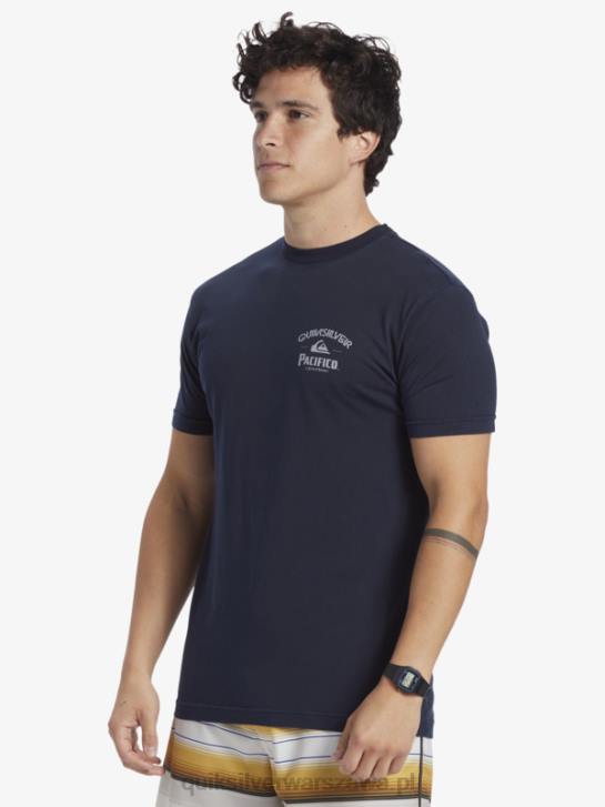 mężczyźni Quiksilver x Pacifico koszulka z blokadą 4DBV1 granatowa marynarka