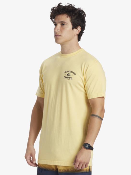 mężczyźni Quiksilver x Pacifico koszulka z blokadą 4DBV2 złoto
